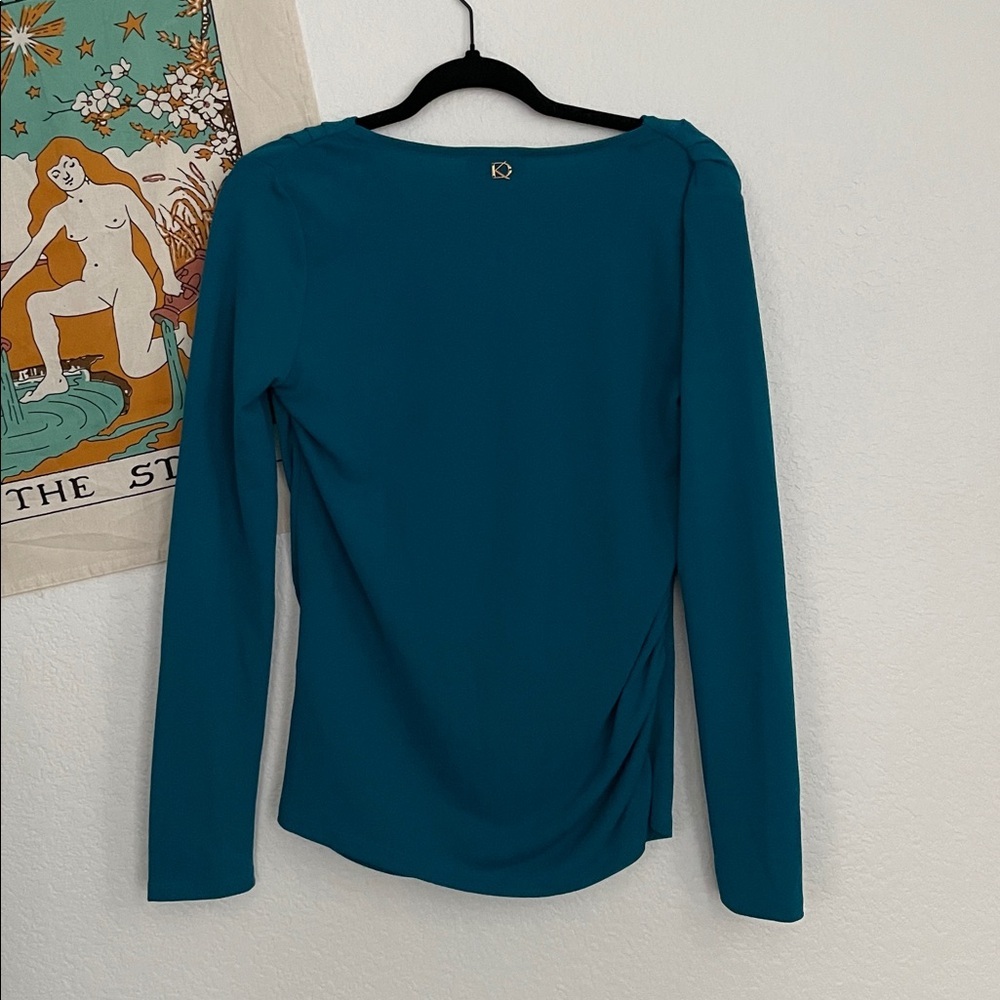 Donna Karan Aqua Cowl Neck Top • Size XS - Picture 5 of 8